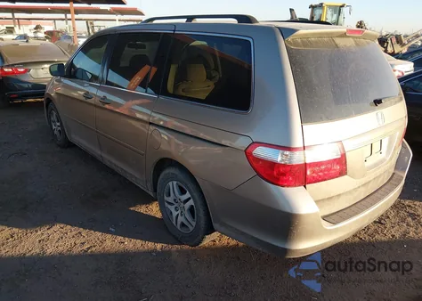2007 Honda Odyssey Ex из США, поврежденный, VIN 5FNRL38407B014242